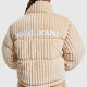 Karl Kani Γυναικείο μπουφάν OG Fuzzy Corduroy Short Puffer Jacket